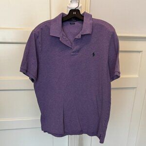 Mens Polo by Ralph Lauren short sleeve polo shirt in vibrant purple.  Size Large